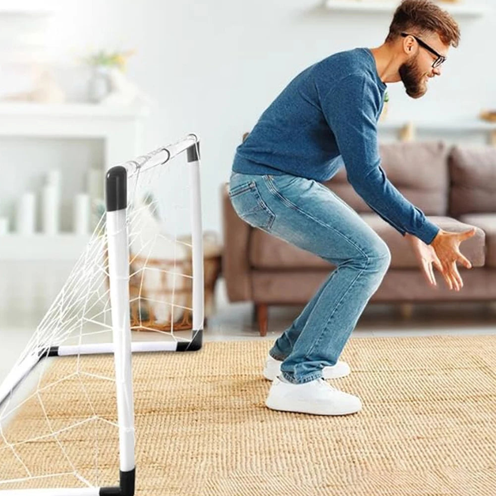 Folding Football Goal Post Set – Inflatable Soccer Net