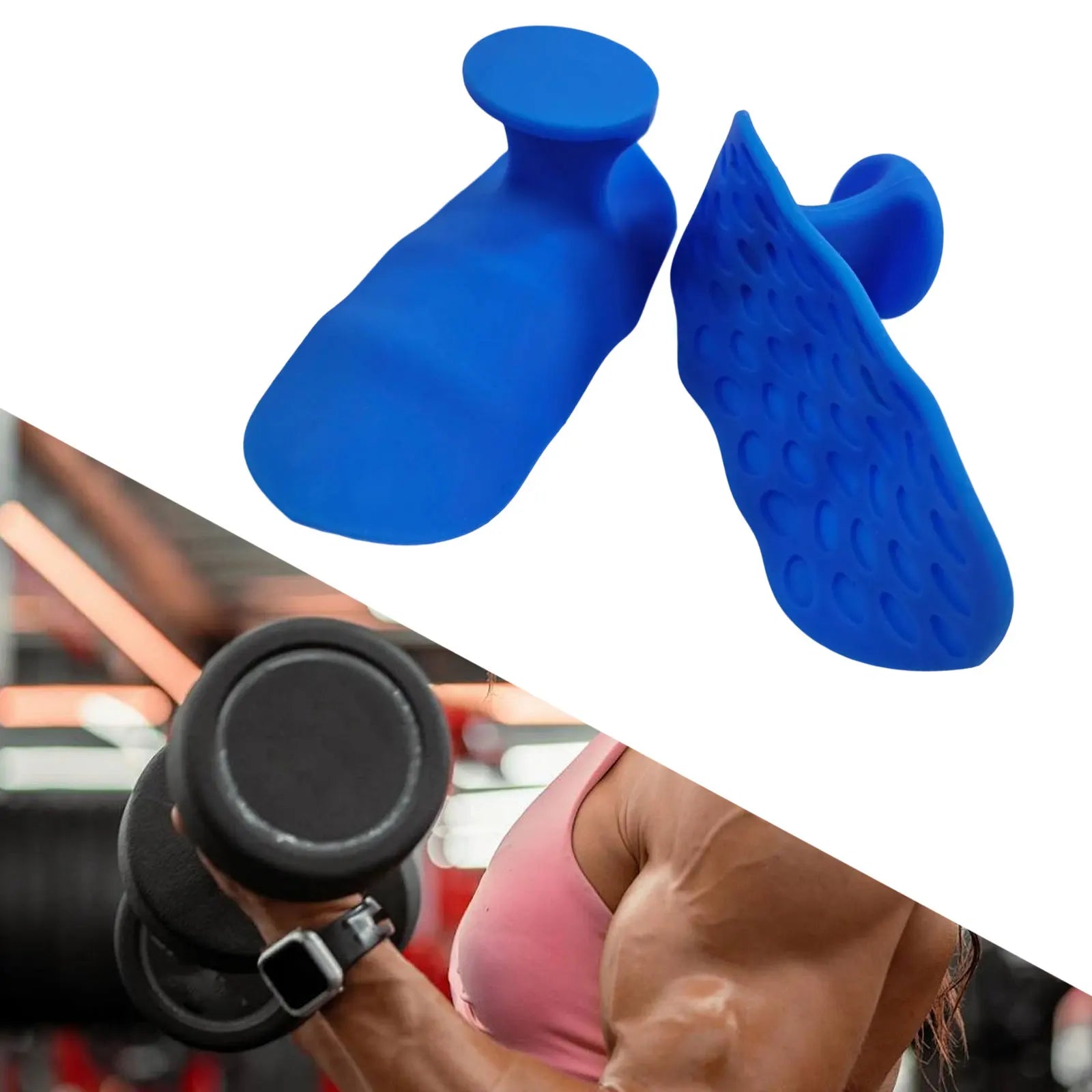 Gym Grips Fingerless Workout Gym Gloves Weight Lifting Grips Bodybuilding Gymnastics Pull Up Grips for Palm Grip Device