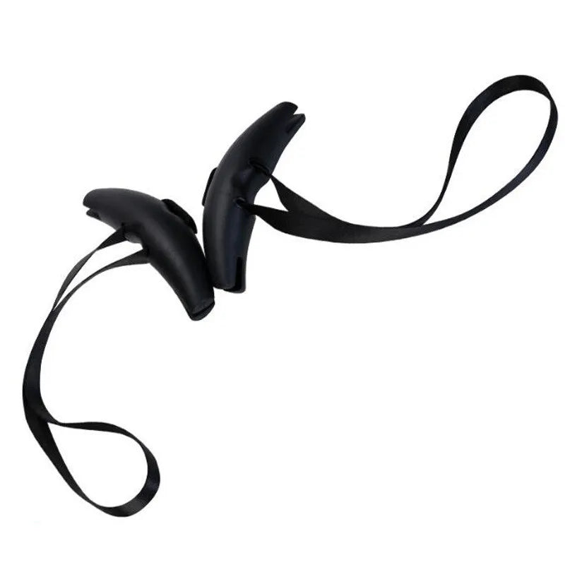 1pair Gym Pull Up Handles Rubber Grip Heavy Duty Cable Machine Handles Weight-lifting Gym Equipment