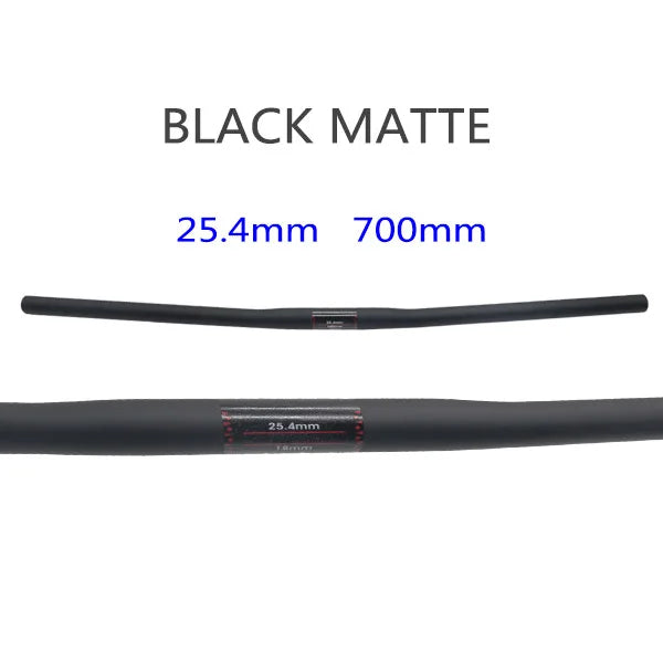 25.4 Full Carbon Handlebar Folding Bike Horizontal Handle Bar 400-700MM One-Shaped Ultralight Bicycle Straight Handlebar