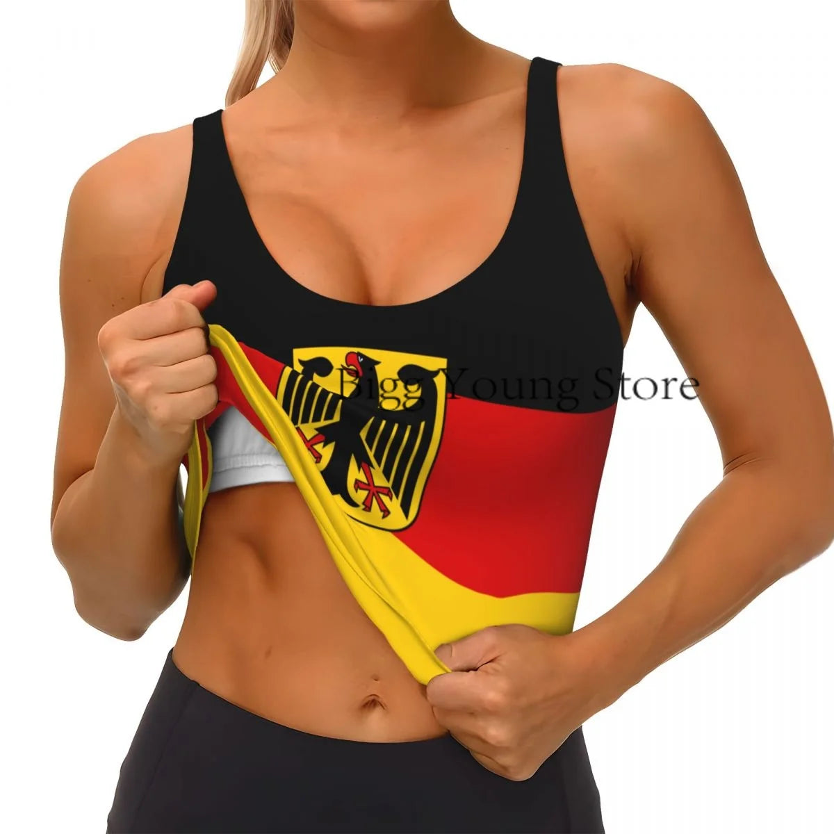 Yoga Vest Women Gym Sports Crop Tops Germany Streetwear Workout Breathable Tank Top Female