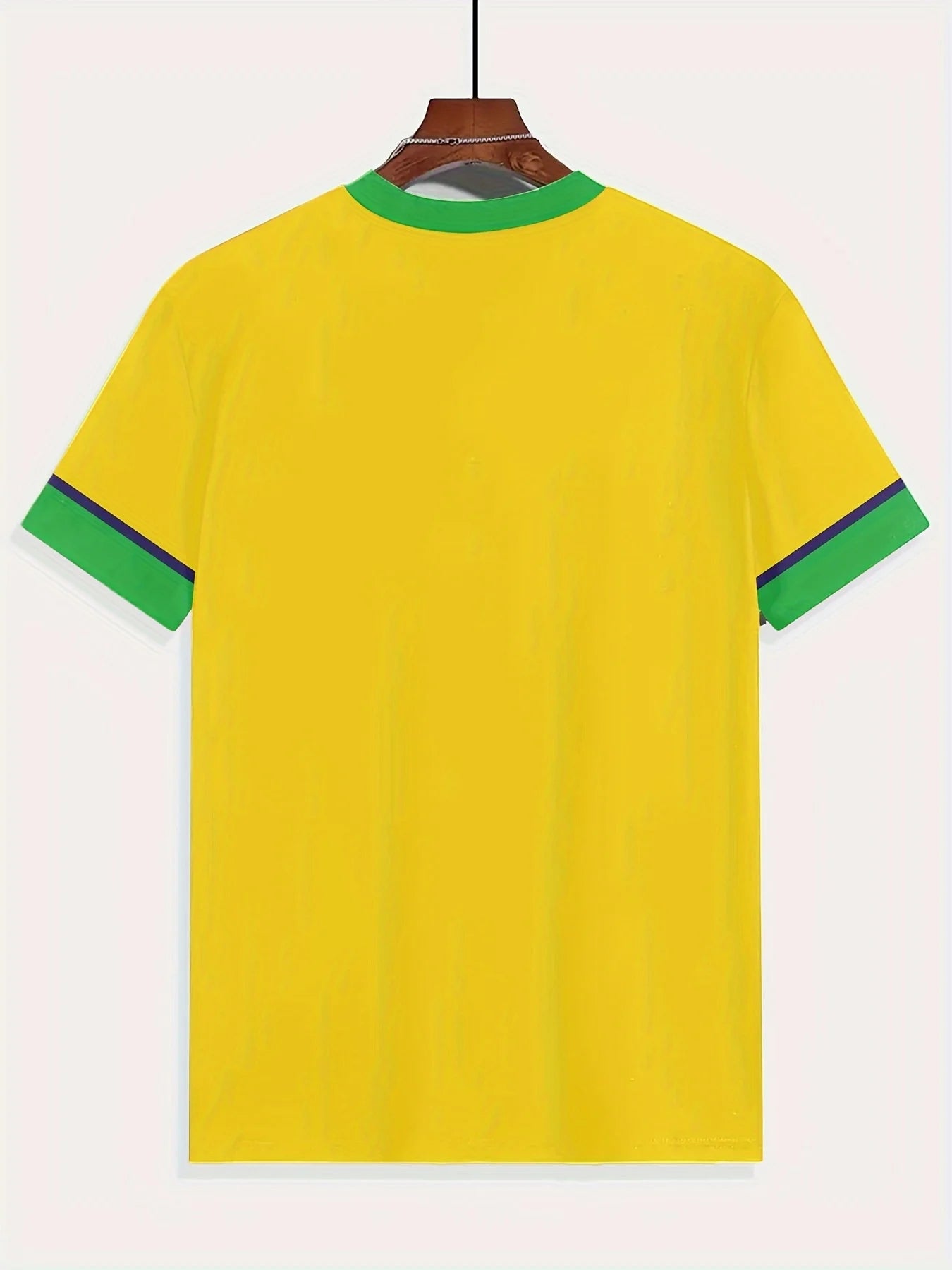 Men's Summer Sports T-Shirt Brazilian Element 2025 New Round Neck Breathable Jersey Sweating Quick Dry Loose Running Pullover