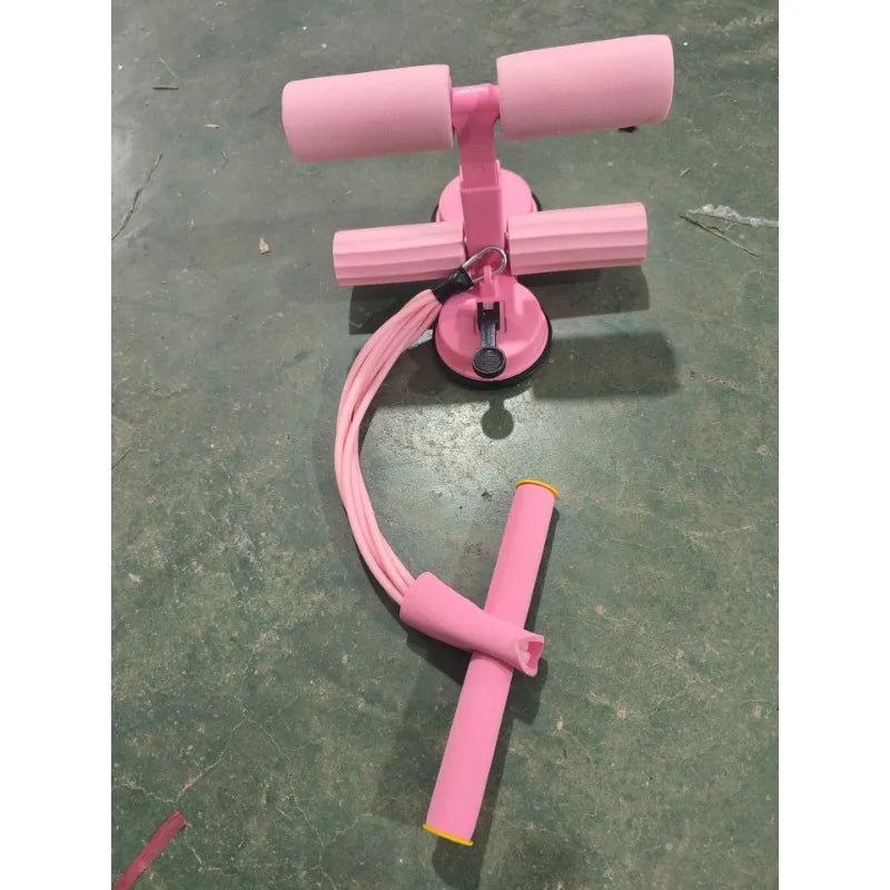 Sit-up aids double suction cups with drawstring fixed home midterm roll abdominal artifact fitness equipment for home use
