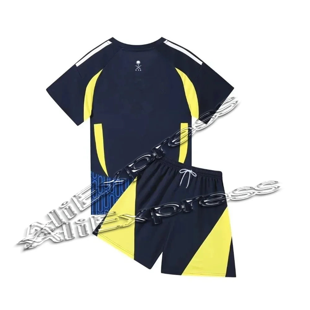 2025 summer new children's sports set to men's and women's sports clothing men's and women's soccer set leisure children's sport