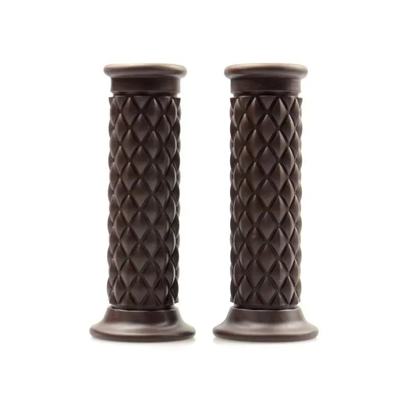 Universal 7/8" 22mm 24mm Retro Motorcycle Hand Grips Non-slip Rubber Handlebar Grips for Moto Scooter Motocross Motorbike Grips