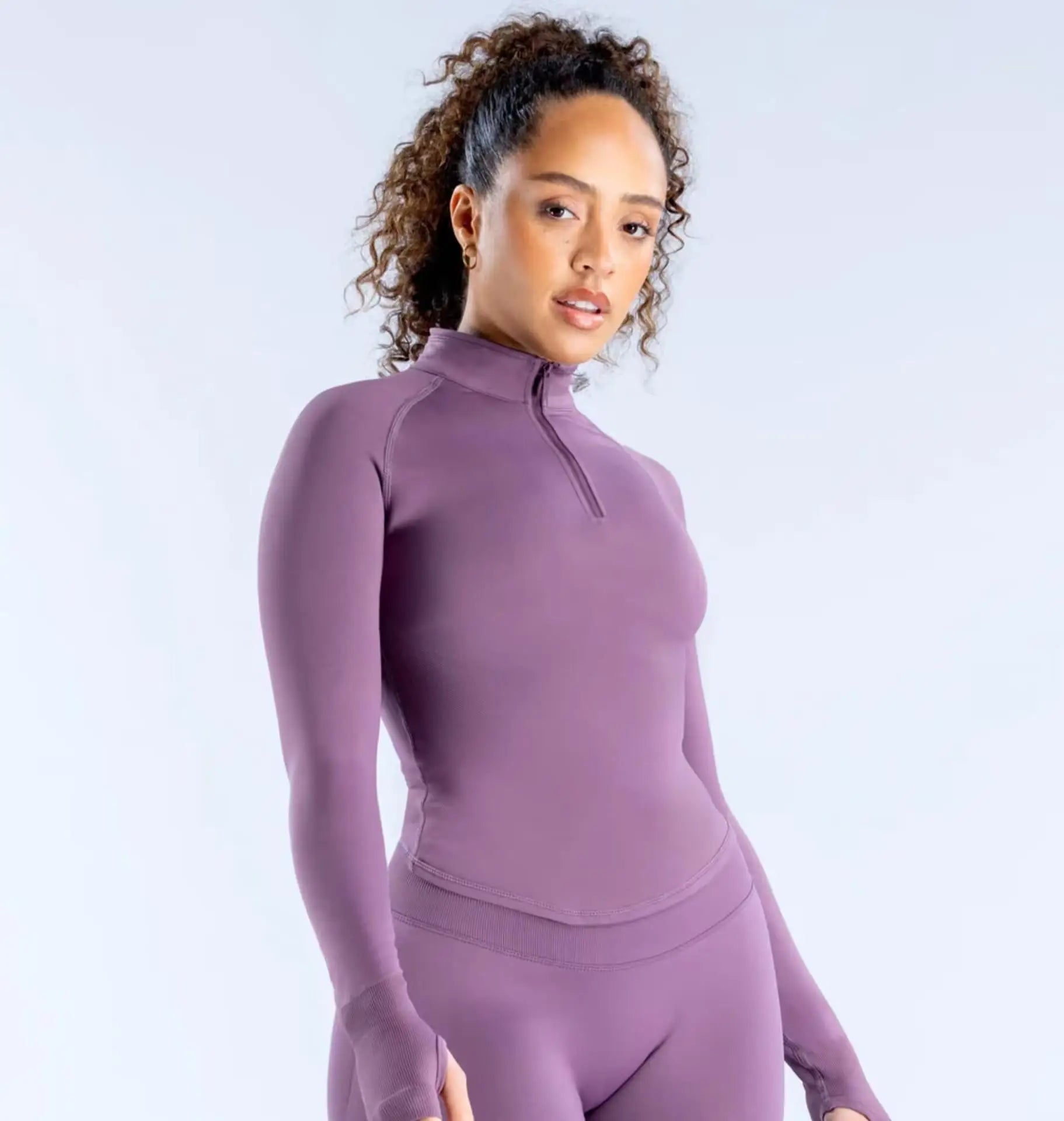 Long Sleeve Half Zippy Sports Top Jacket Women Impact Yoga Clothing Seamless Sports Shirts Gym Fitness Workout Pilates Clothes