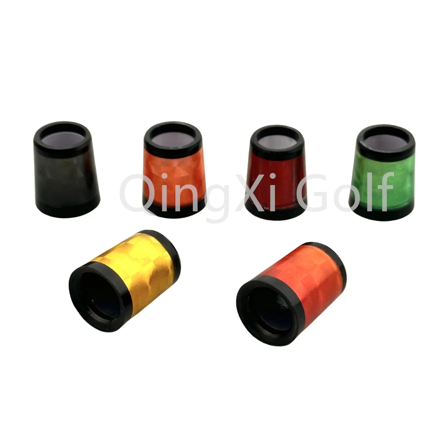 Golf Club Shaft Assembling Accessories Colorn Laser pattern Sleeve Plastics Ferrules Fit Carbon Irons Shaft Club Head