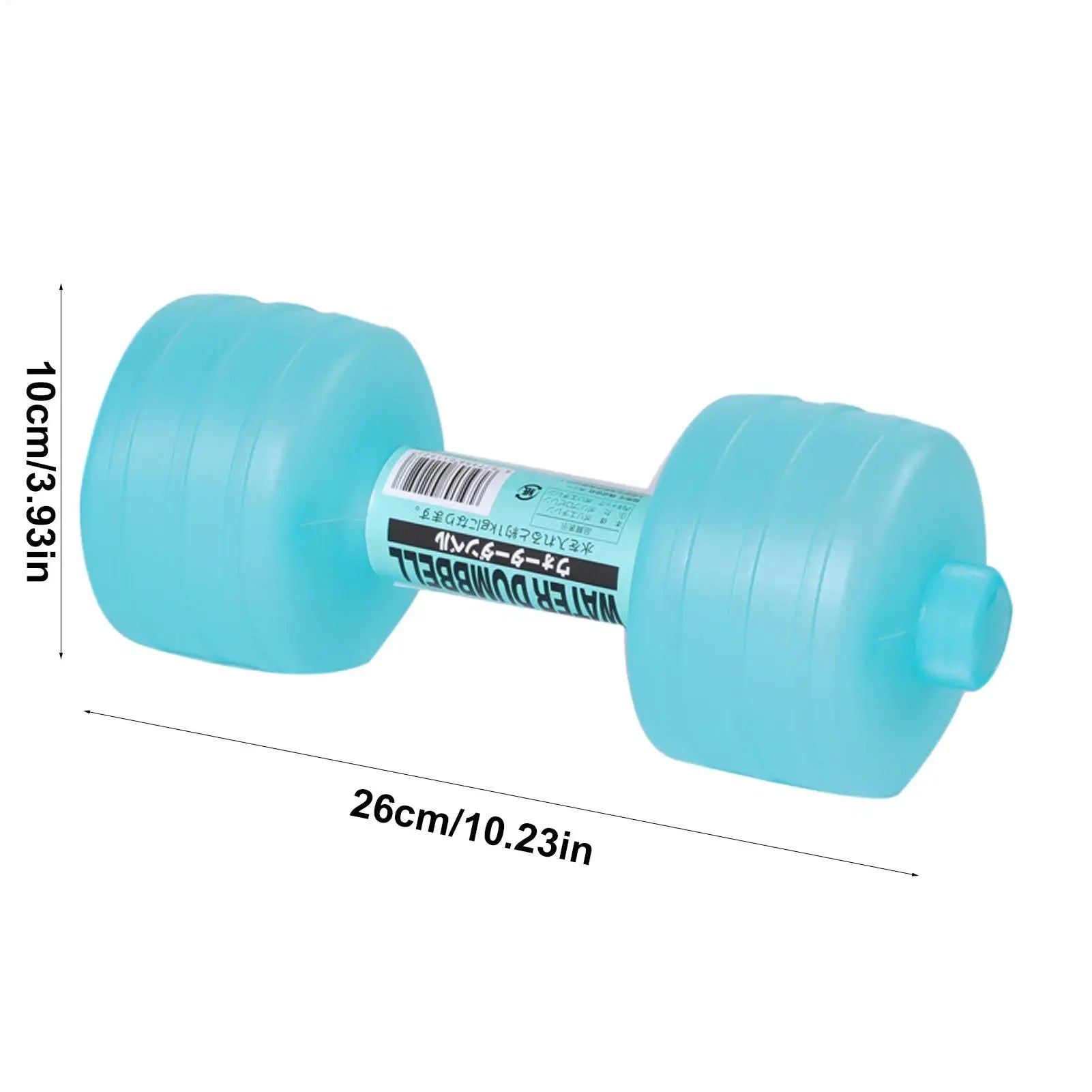 Water-filled Dumbbells Portable Dumbbell Sports Water Bottle Water Sports Equipment for Beginner Water Aerobics, Workouts 