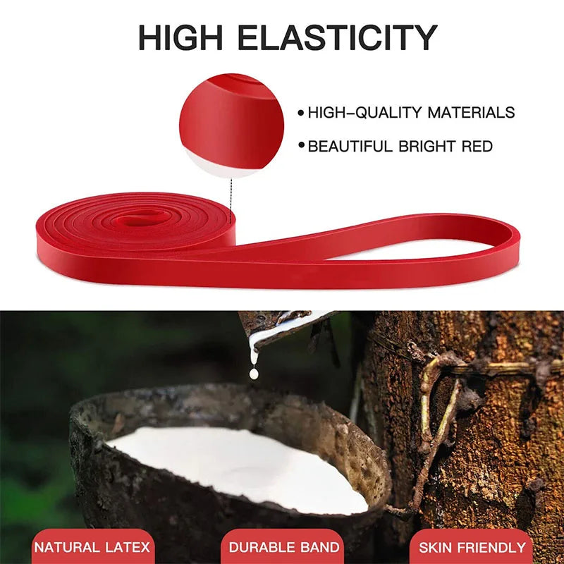 1pcs Strong Resistance Bands Exercise Heavy Duty Loop Sport Expander Stretch Fitness Rubber Pull Up Assist Pilates Gym Workout