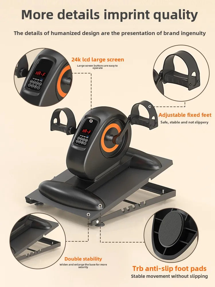 Electric bicycle household sports rehabilitation training equipment liftable gym machine exercise bike running machine home