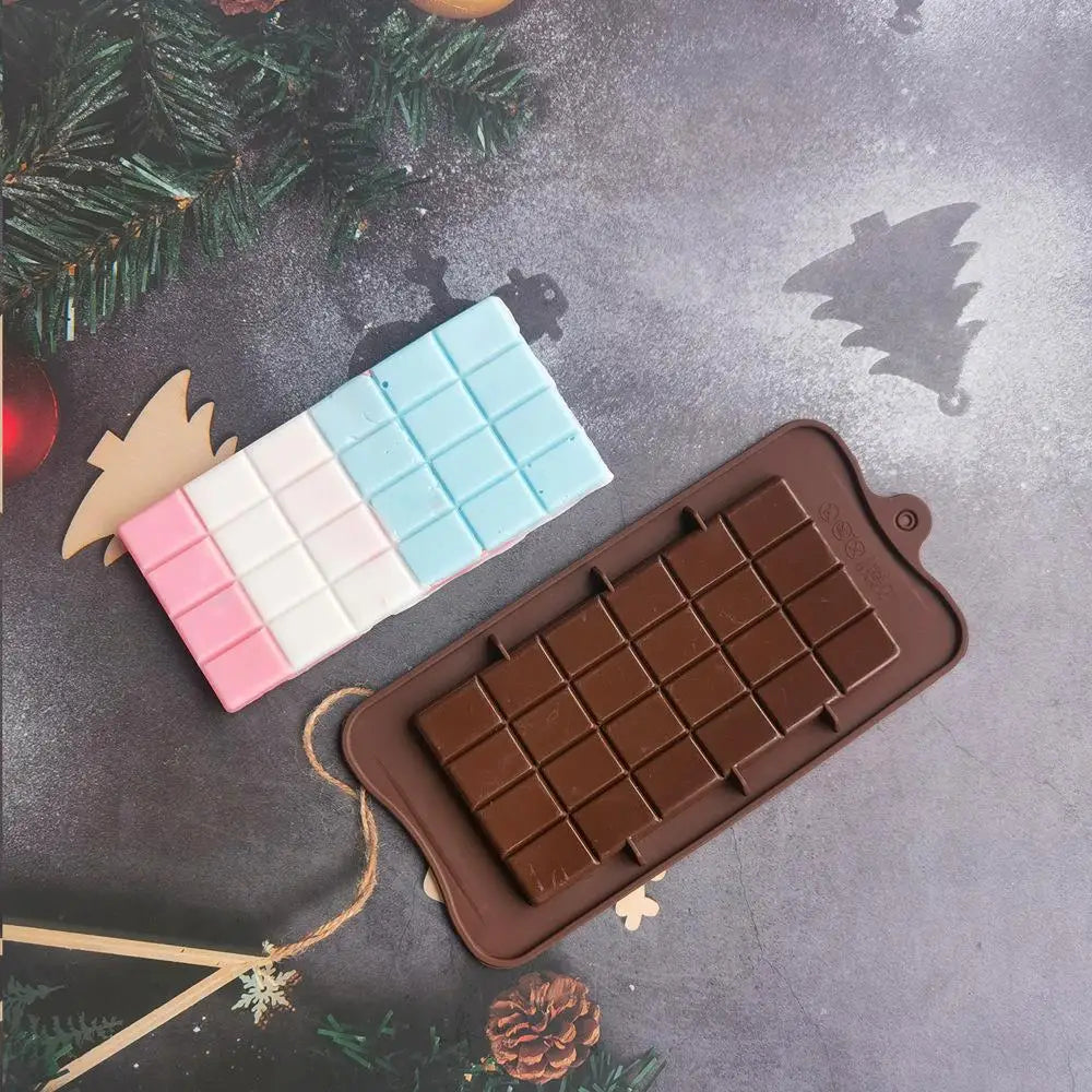 Chocolate Bar Molds Silicone Bars Making Fondant Coffee Mould BPA Free Easy Release Non-Stick for Protein Energy Handmade Gifts