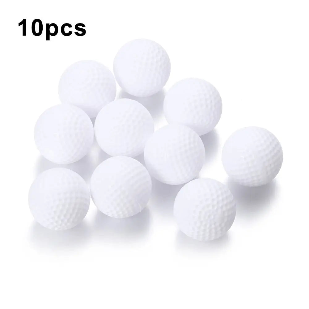 Practice Golf Balls 10 Pcs White True Flight Soft Indoor Air Ball's