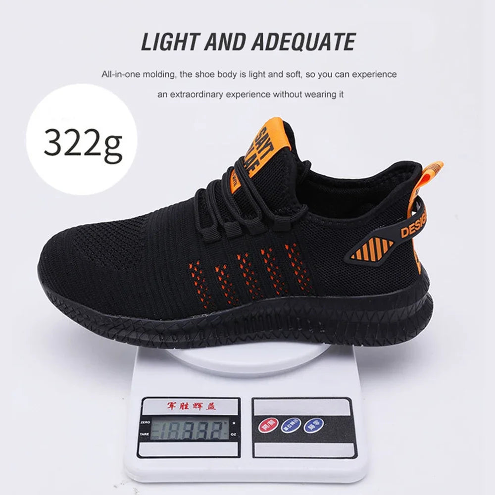 New Work Safety Shoes Summer Breathable Men's and Women's Work Protective Shoes Sports Shoes Anti-puncture Durable Steel Head