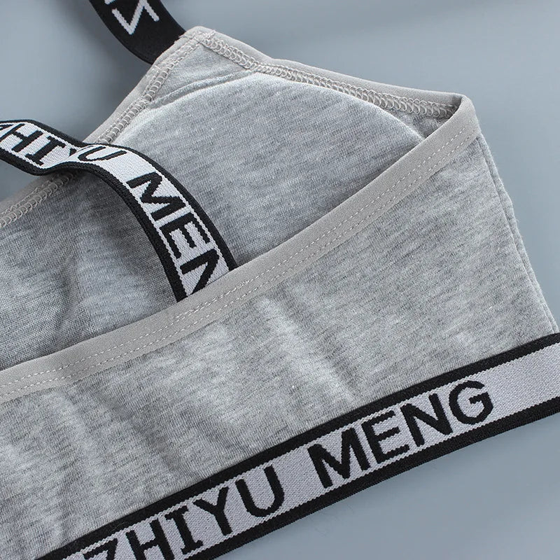 3pcs Puberty Girls Training Bras Kids Maiden Cotton Bra Underwear Teen Camisoles Tube Top Teenage Sport Bras Children's Lingerie