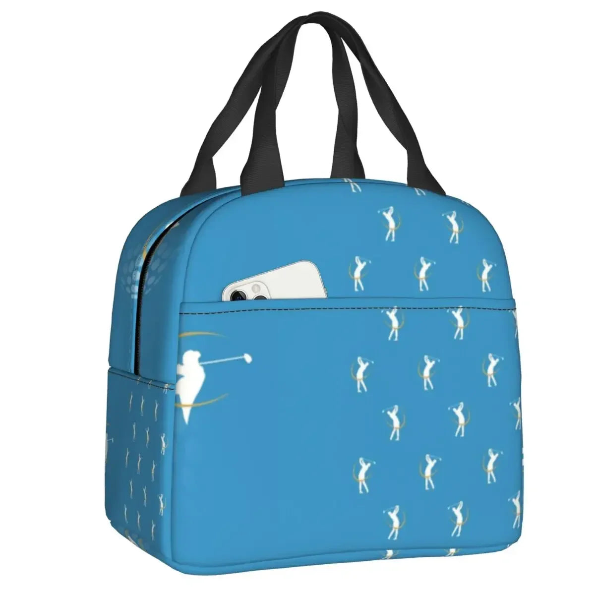 Ball Golf Insulated Lunch Bags for School Work Picnic Sports Golfing Golfer Portable Thermal Cooler Bento Box for Women Children