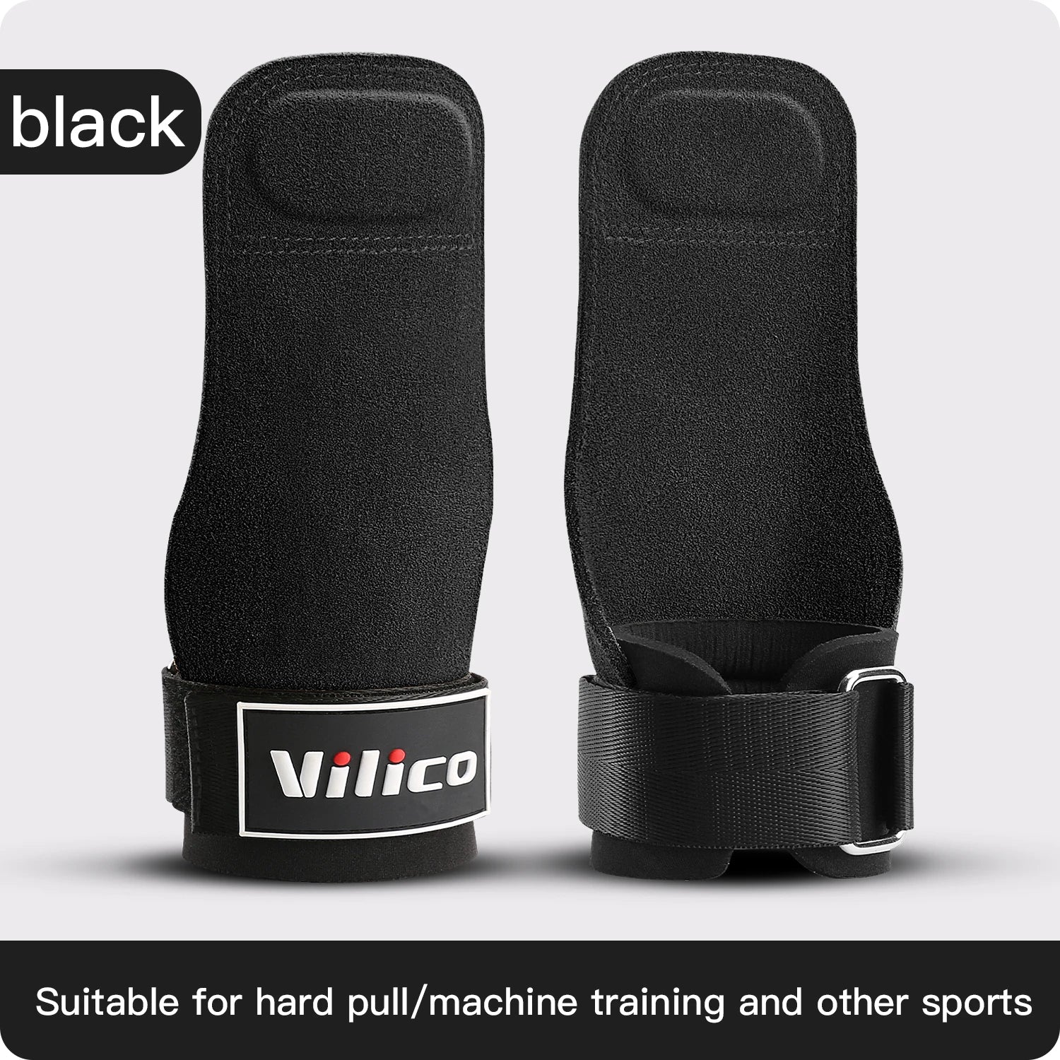 Gym Grips For Men Women Cowhide Palm Guards Weightlifting Fitness Workout Gloves Grips with Wrist Wraps Training Equipment