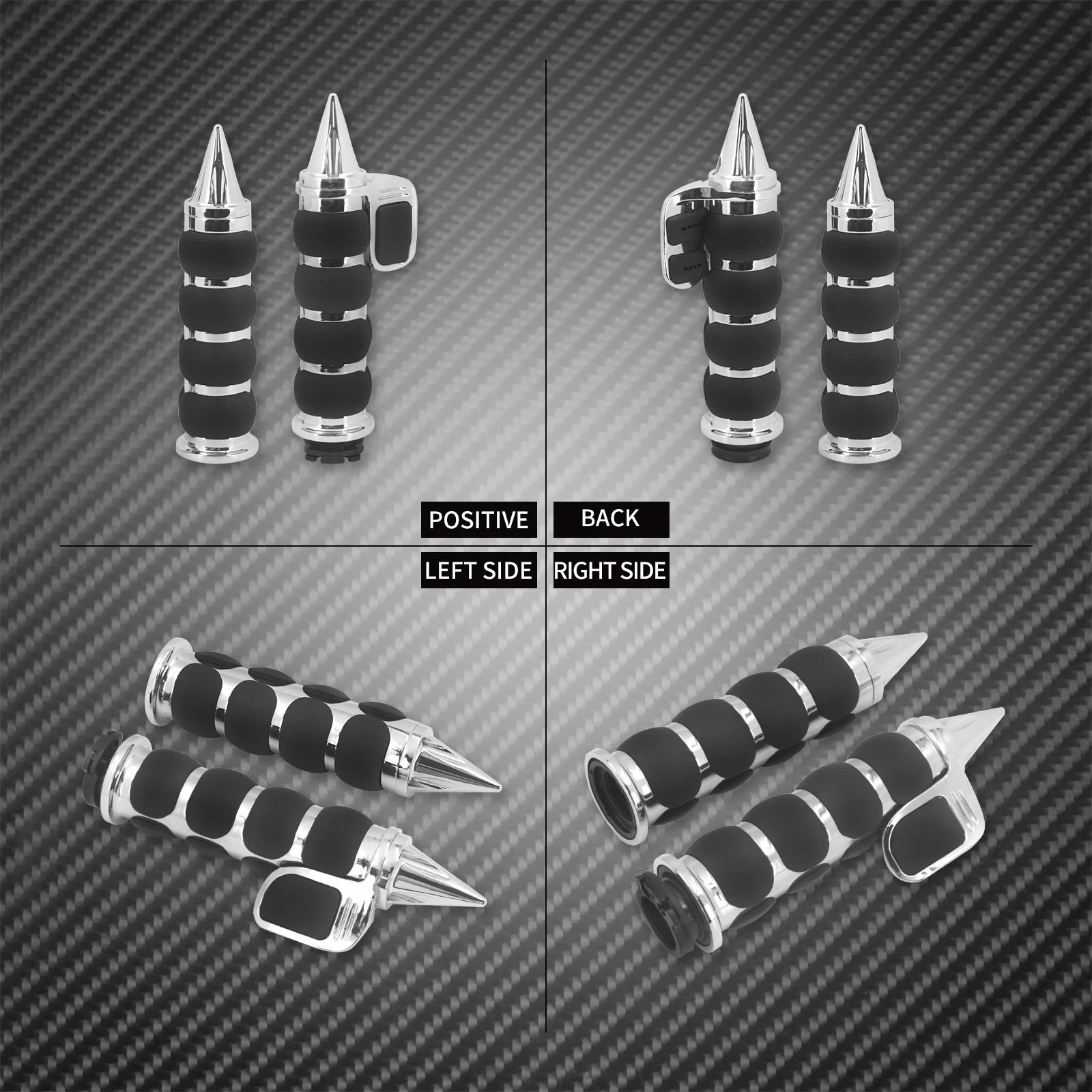 Motorcycle Hand Grips 1" 25mm Handlebar Handle Bar Universal For Harley Sportster XL1200 Touring Street Glide FLHR Dyna FXDL FLS