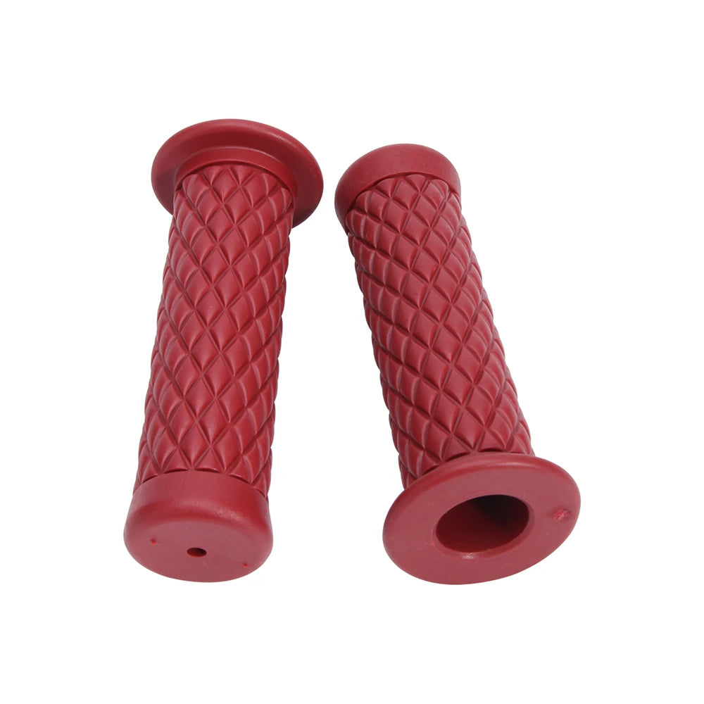 7/8" 22mm 24mm Retro Motorcycle Hand Grips Universal Non-slip Rubber Handlebar Grips for Moto Scooter Motocross Motorbike Grips