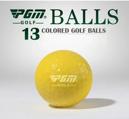 PGM 10PCS Golf Ball Two Piece Sports Ball Professional Practice Double Layer Multi-Color Balls Indoor Outdoor Training Aids