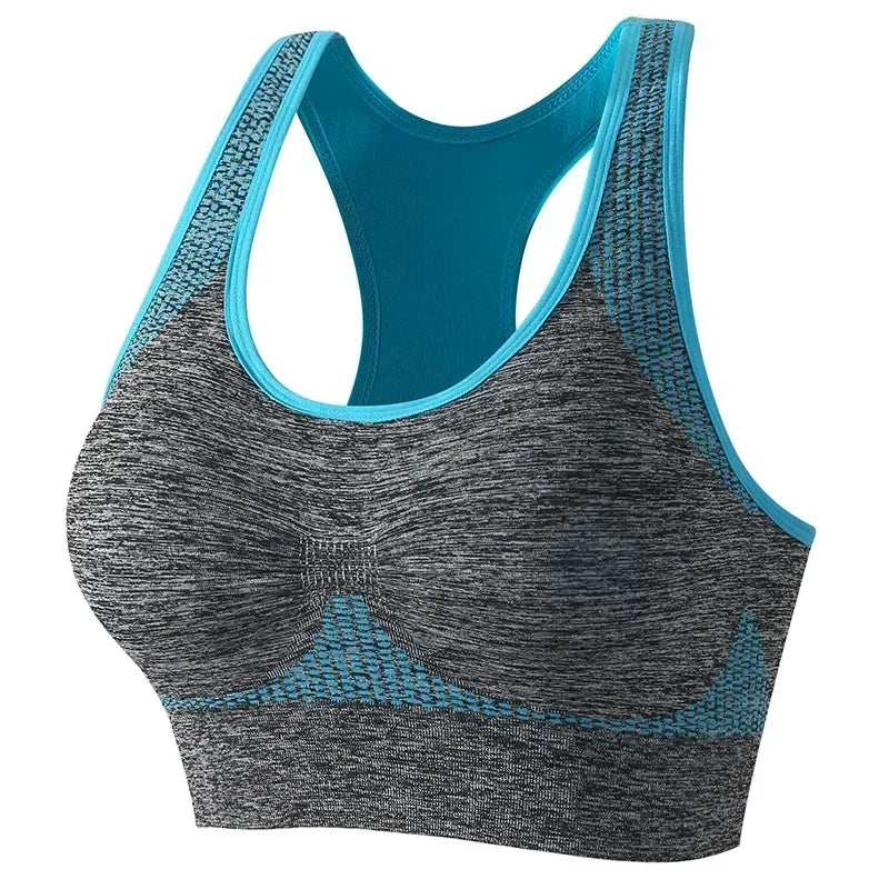 New Sports Bra Women Seamless Gym Jogging Crop Top Female Tops Yoga Fitness Shockproof Vest Sport Bras for Women Sutian Feminino