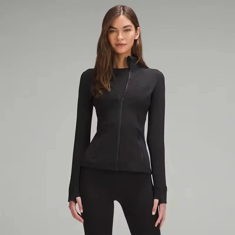 Yoga Clothing Tops Stand Up Jacket Breathable Slim Jacket Fitness Clothing Women