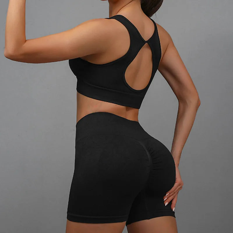 Yoga Suit Yoga Sports Underwear Women's Fitness Suit Vest Running Sports Yoga Shorts Set Yoga Set Workout Set