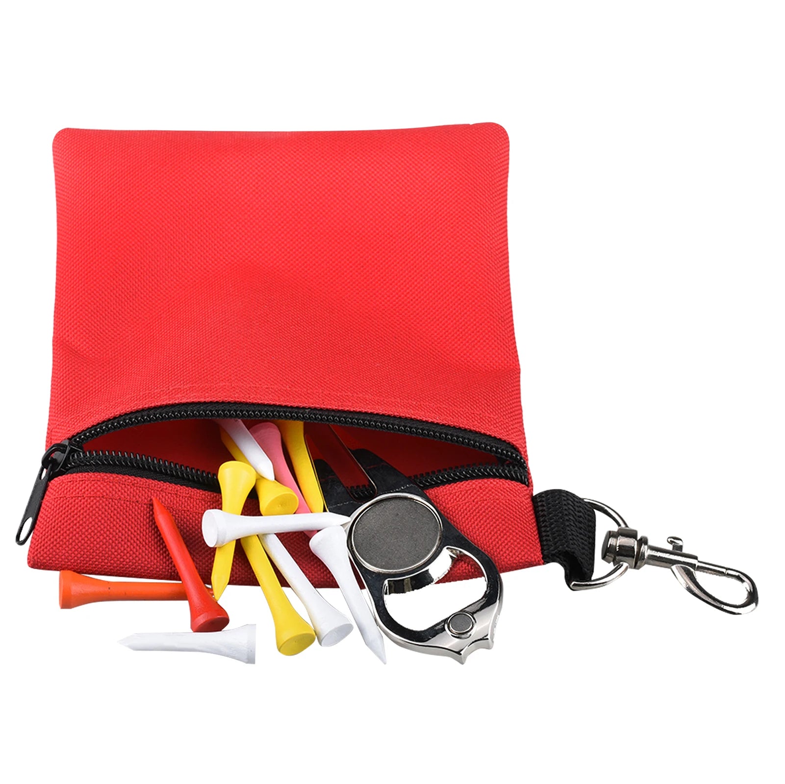 Golf Ball Bag Portable Waist Pack with Tee Storage Golf Accessories Pouch for Men & Women Lightweight Sports Belt Bag