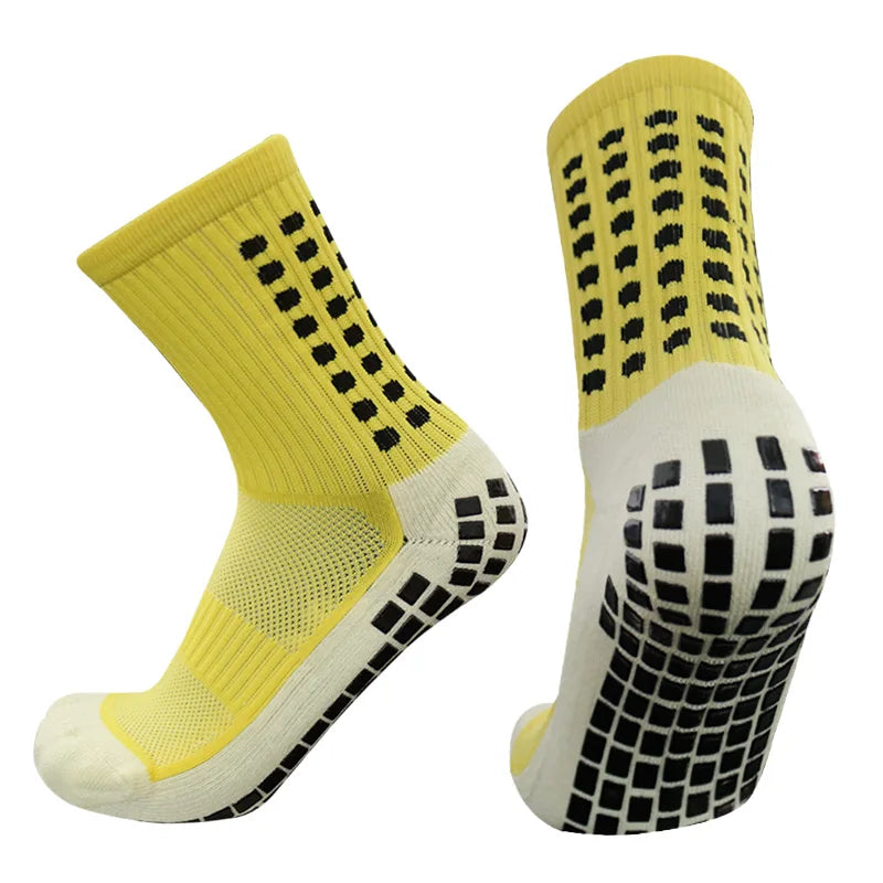 New Anti-slip Soccer Socks Men Women Outdoor Sport Grip Football Socks EU 38-43 US6-9.5