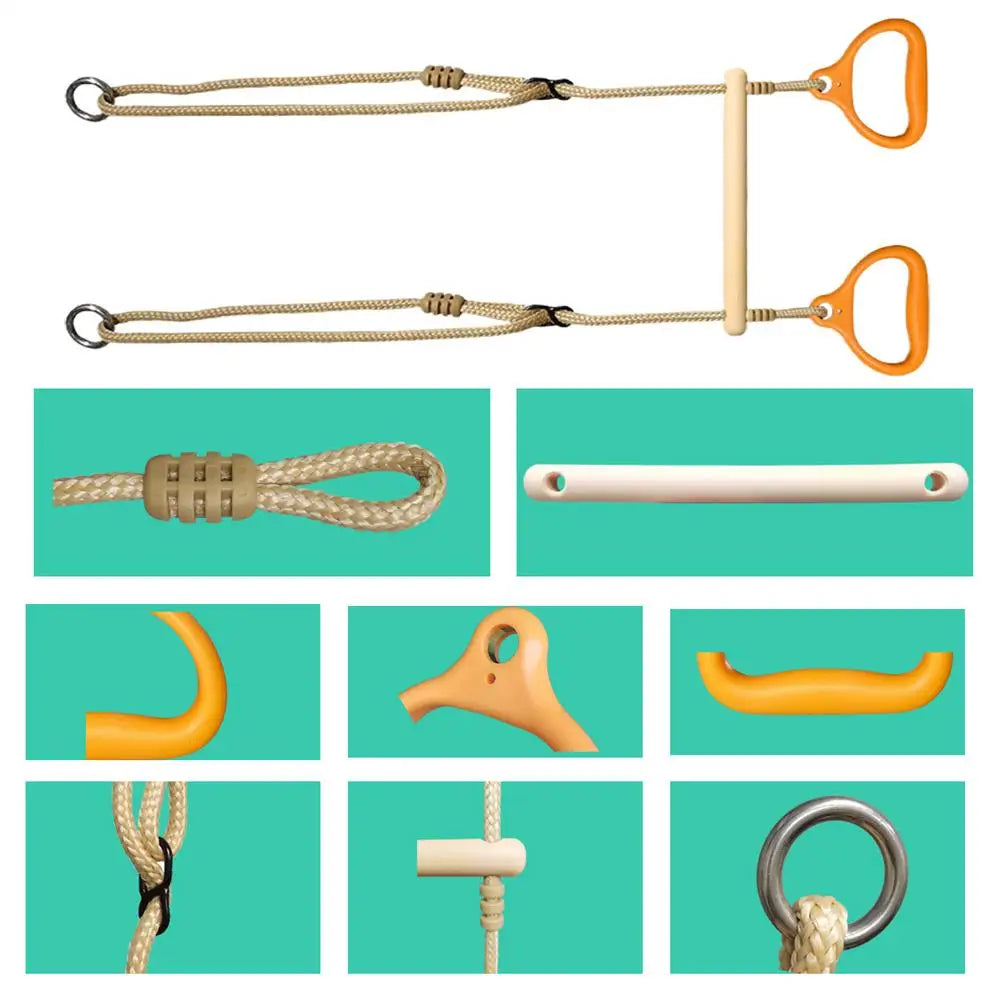 Swing Bar Gym Equipment Rings Bar Funny Ergonomic Stable Kids Game For Adults Children Backyard Playground Indoor Outdoor