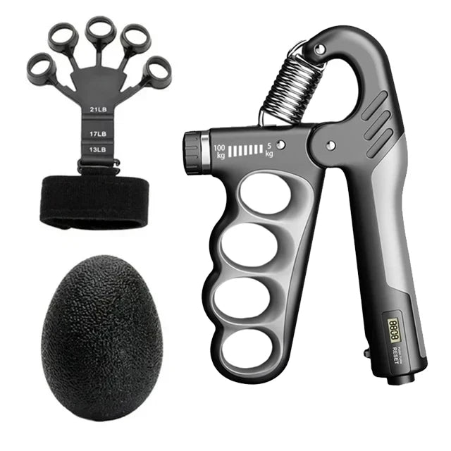 Electronic Counting Hand Grips Strengthener Arm Spring Finger Massager Expander Hand Exercise Gym Fitness Training Wrist Gripper