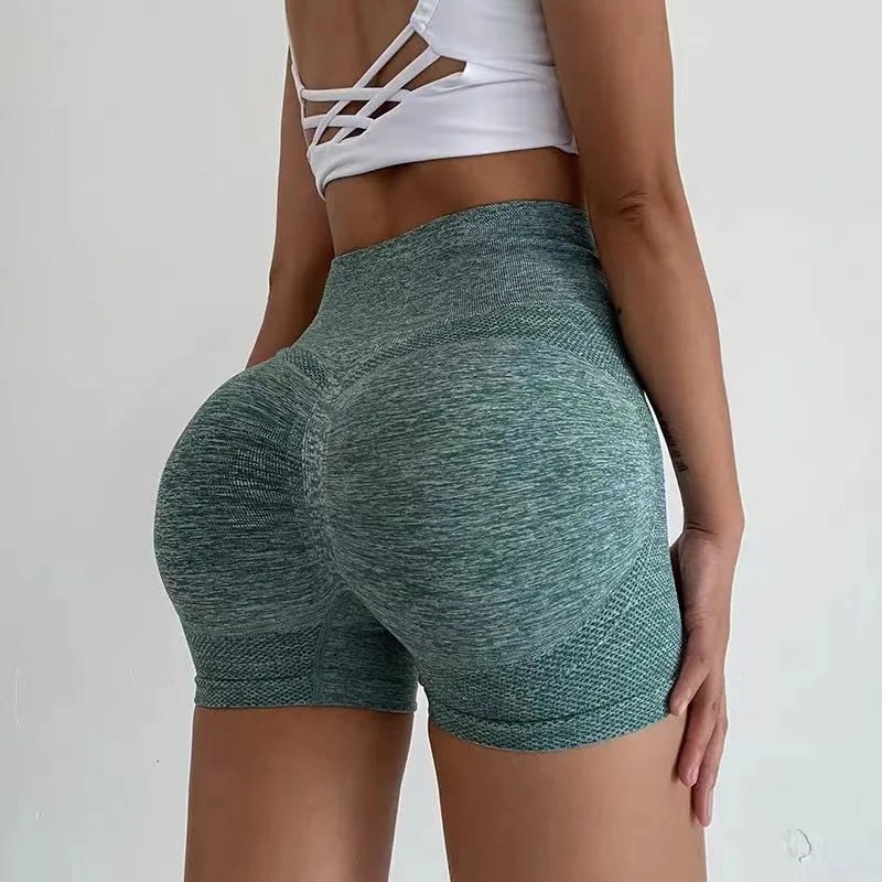 Women Yoga Shorts Sports Cycling Jogging Fitness High Waist Push Up Gym Shorts Leggings Women Yoga Clothing Sportswear Short