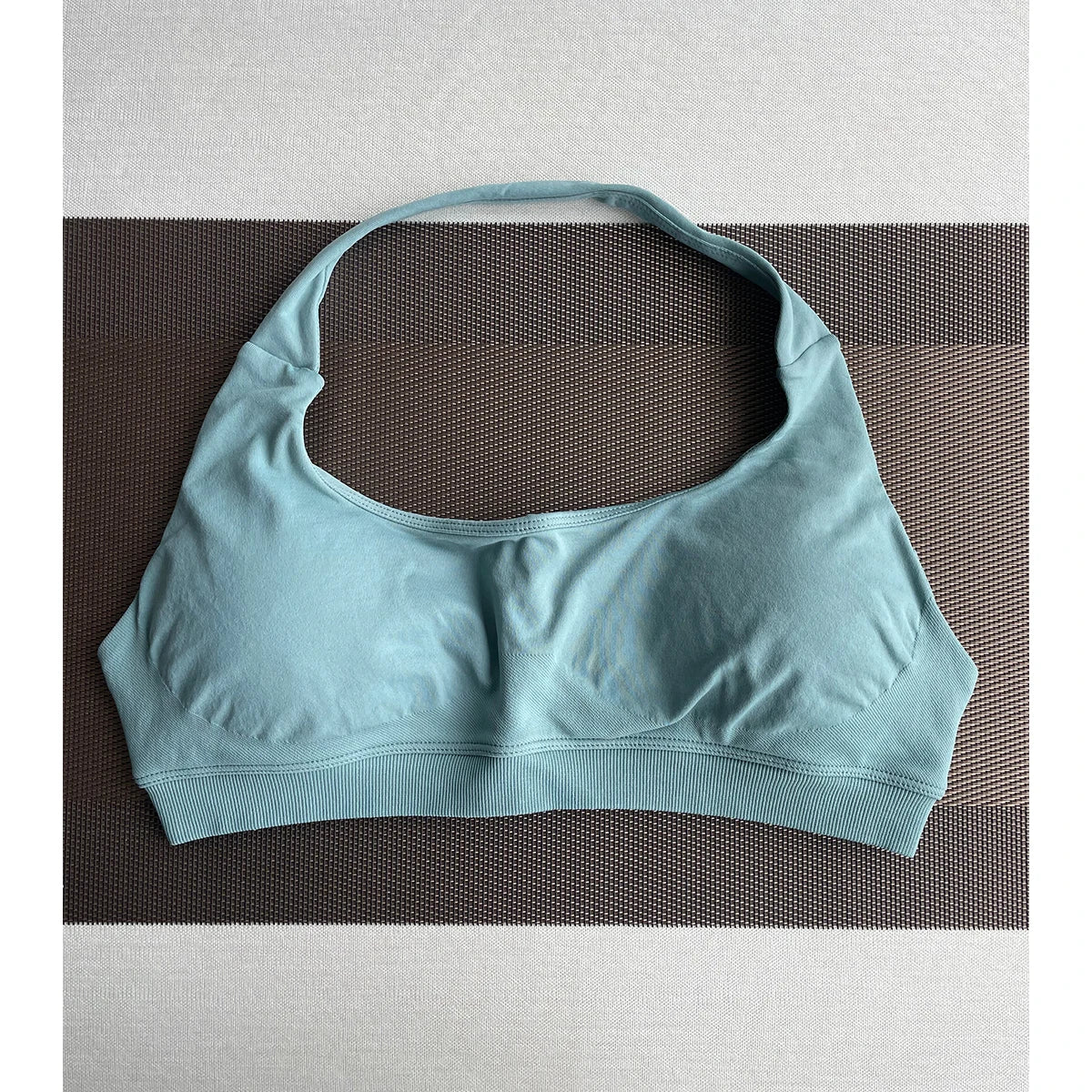 Sports Bra Seamless Halter Neck Strap Bra Open Back Fitness Yoga Top Bras Support Women Workout Gym Crop Top