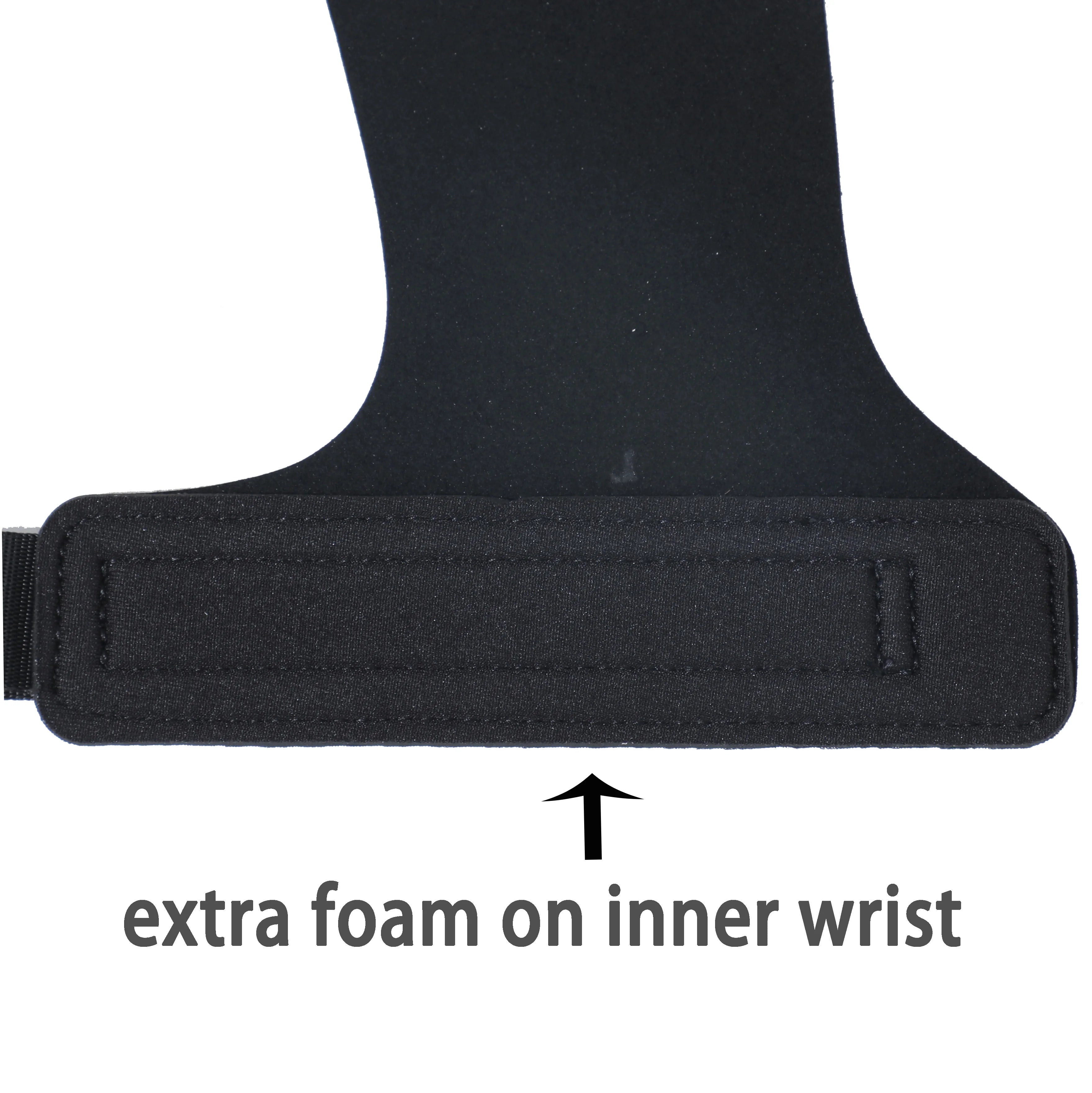 A Pair of Hypalon No-hole Hand Grips for Crossfit Pull-ups Cross Training Gymnastics WODS Weightlifting Palm Protector