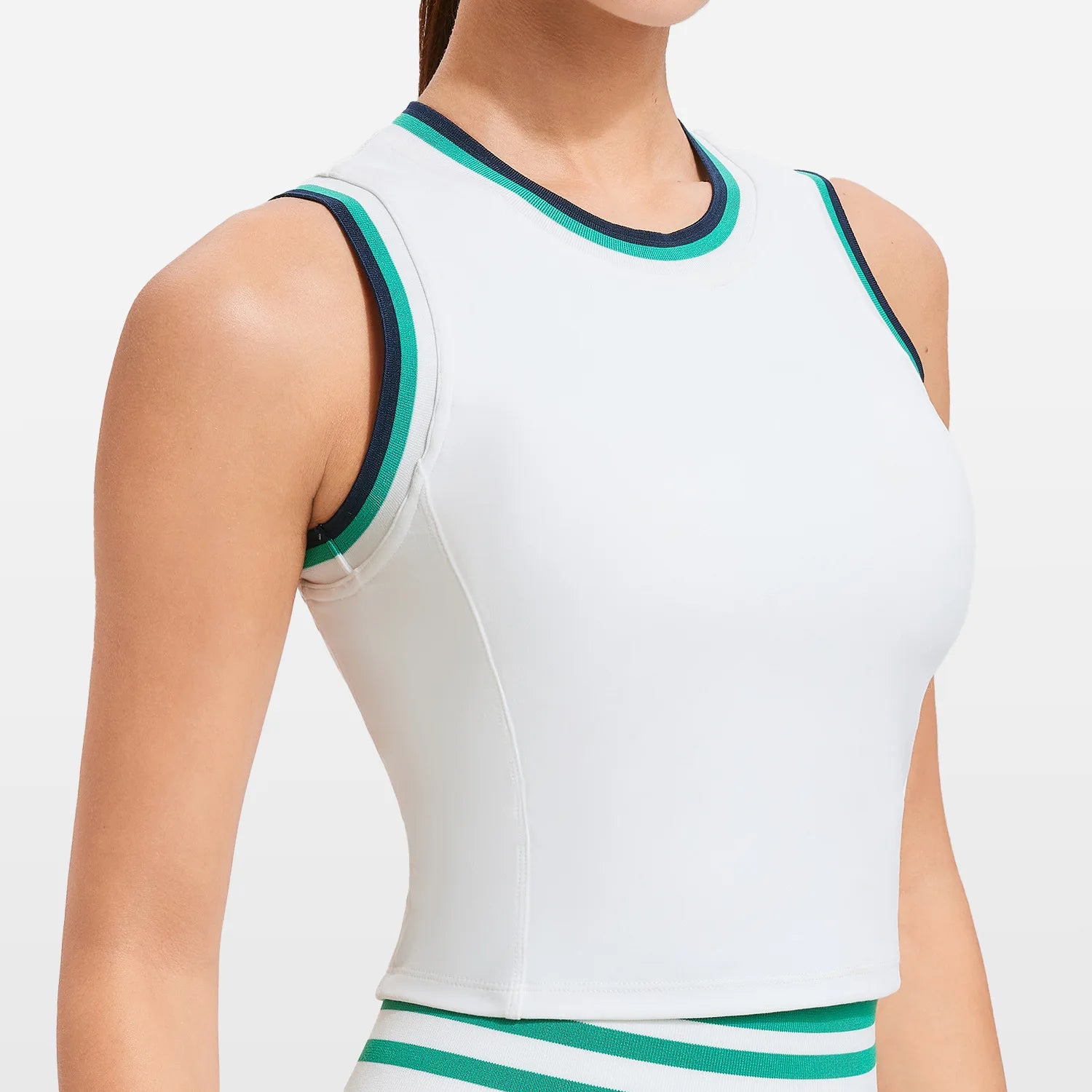 Yoga clothes short sleeves one cup mesh breathable fitness bra sports tennis vest tracksuit women t shirt badminton