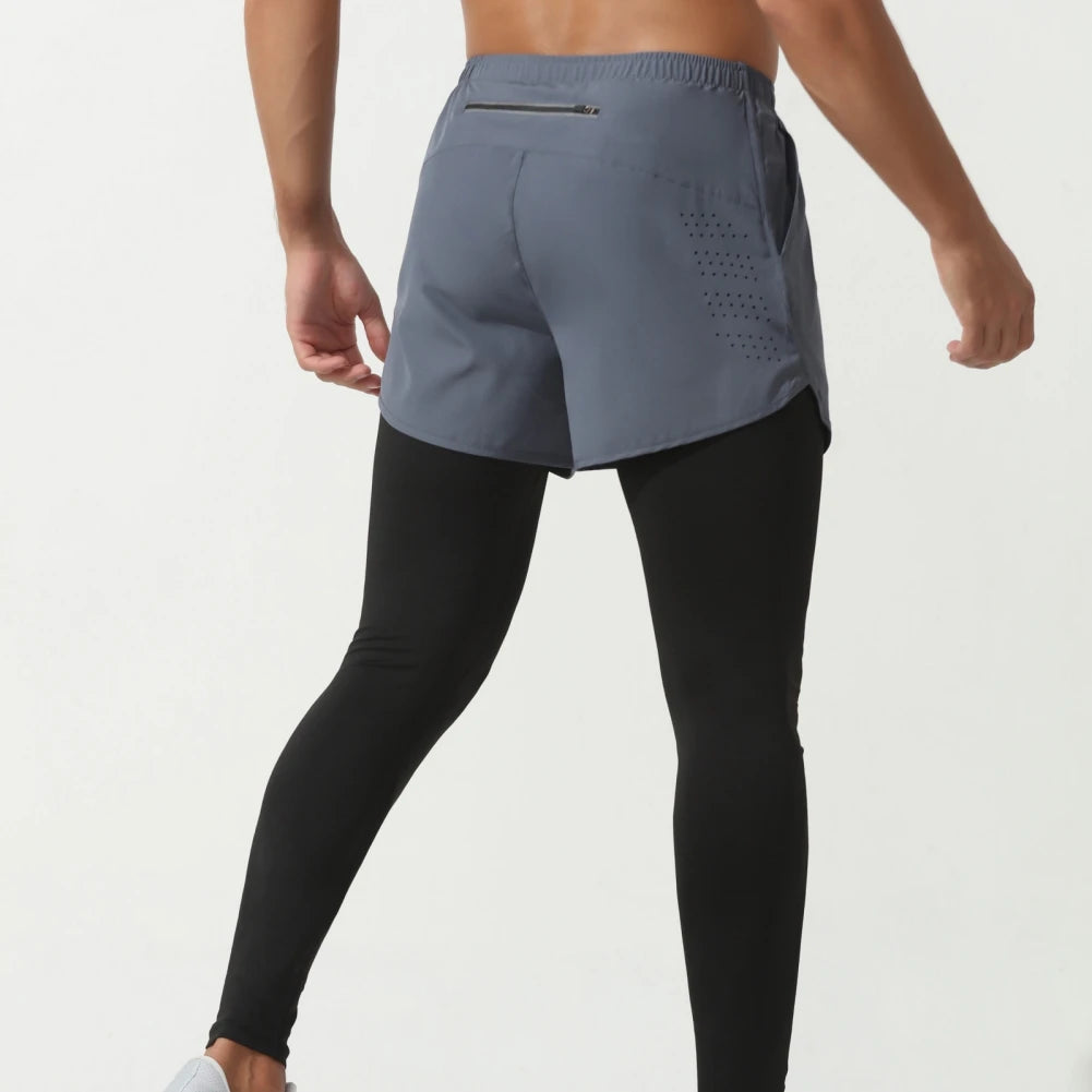 Men’s Fake Two-Piece Outdoor Sport Pants