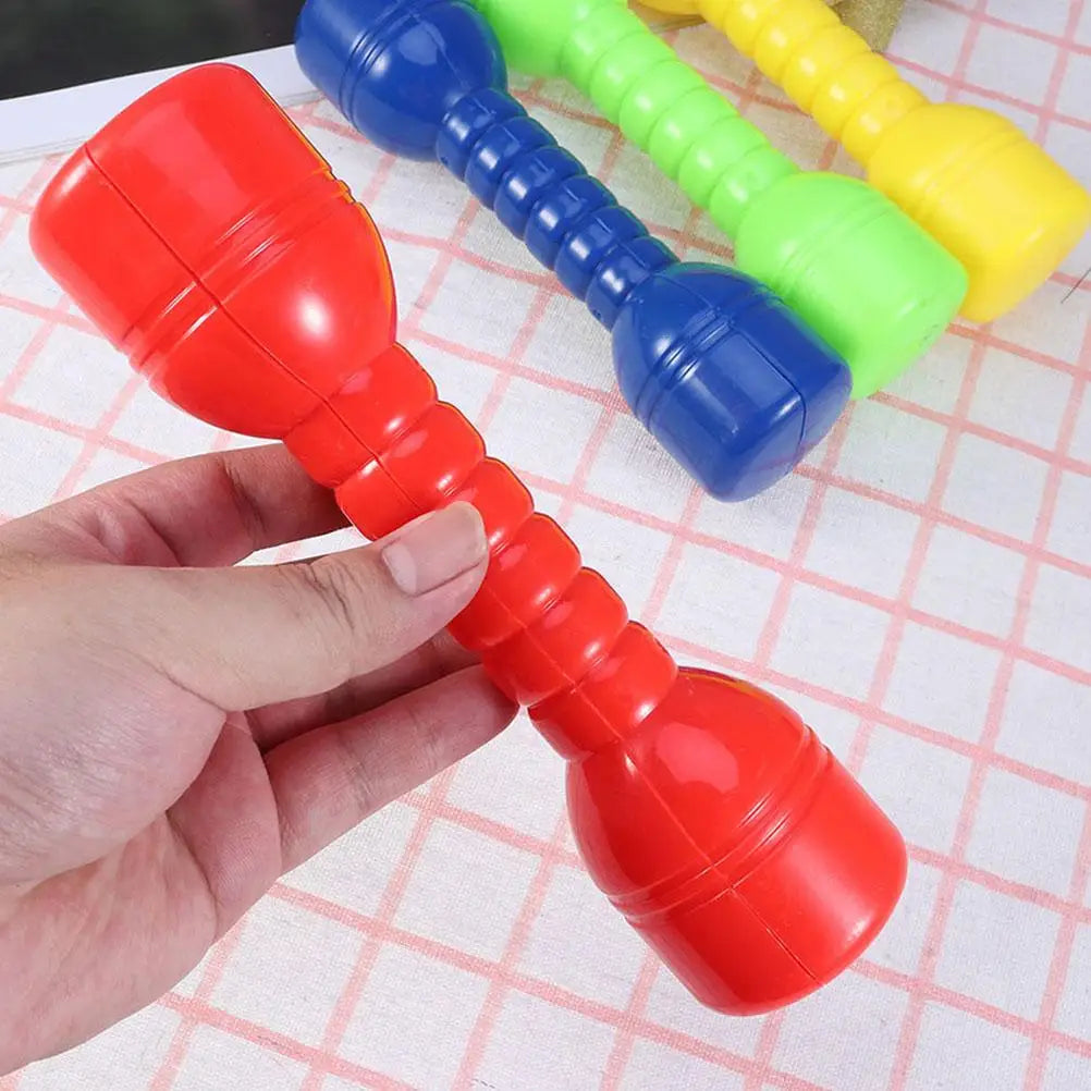 2Pcs Plastic Dumbbells Children'S Sports Fitness Dumbbells Fitness Equipment Children Dumbbells Toddler Toys Fitness Barbell