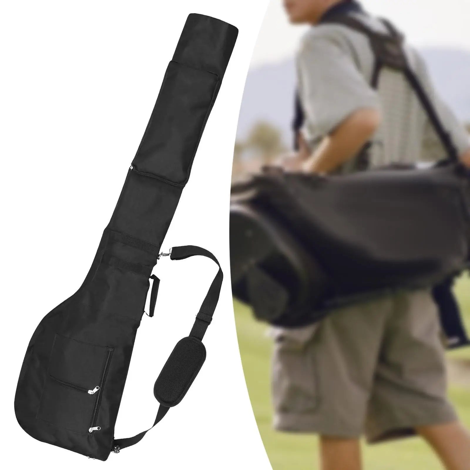 Golf Club Carry Bag Soft Professional Waterproof Storage Portable Golf Bag for Practicing Course Gift Driving Range Training