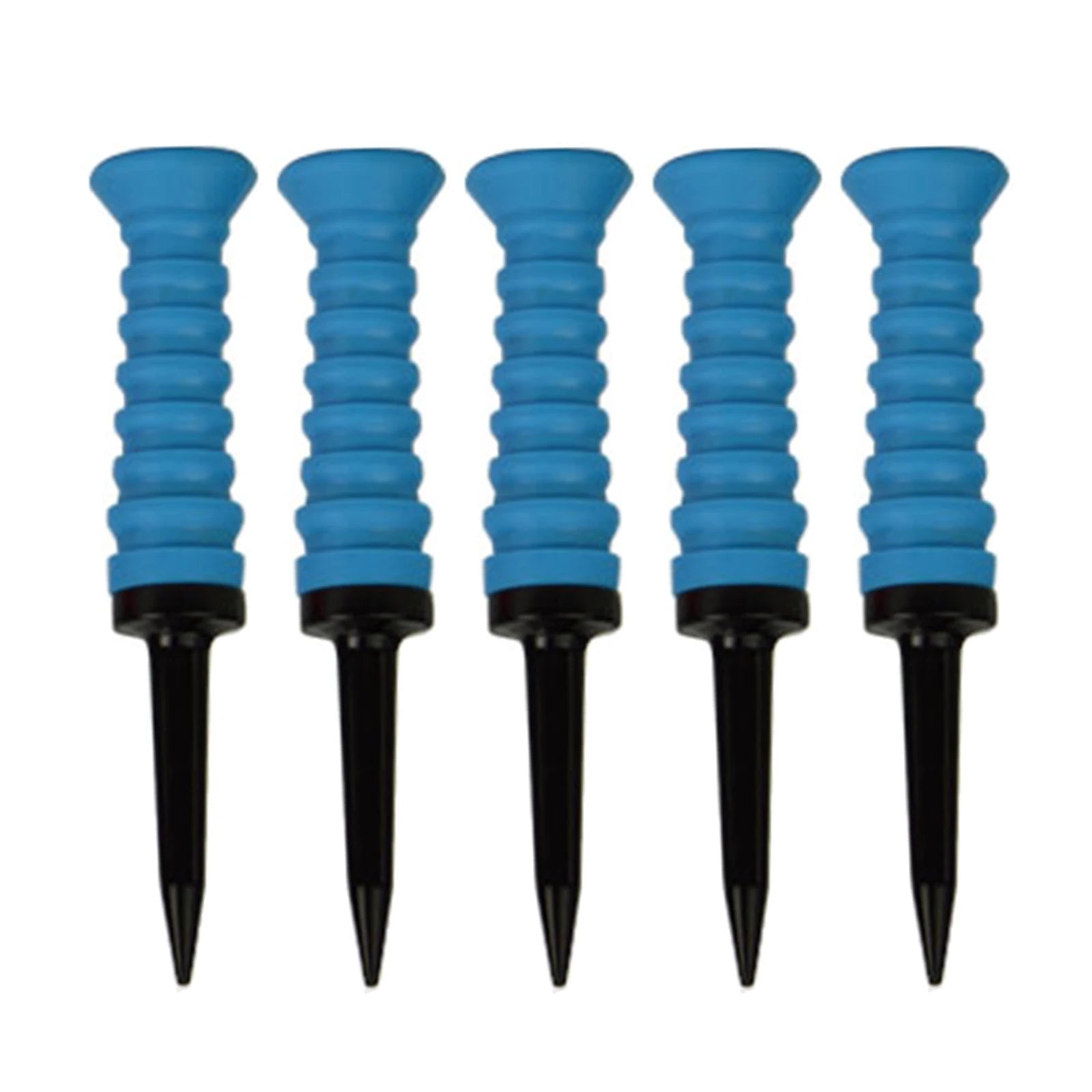5Pcs Premium Elastic Golf Tees - 83mm/3.24" Rubber Ball Tee Holder - Durable & Flexible Golf Accessories