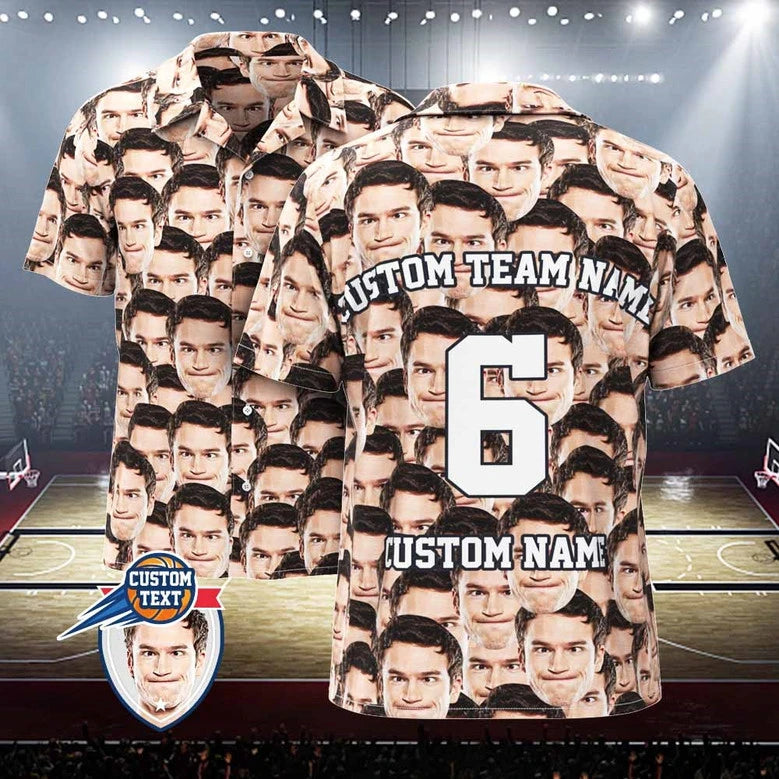 Custom Sports Soccer Team Uniform DIY Name 2025 Summer Male Clothing Outdoor Flower Personality Face Funny Shirts Blouse Tee Top