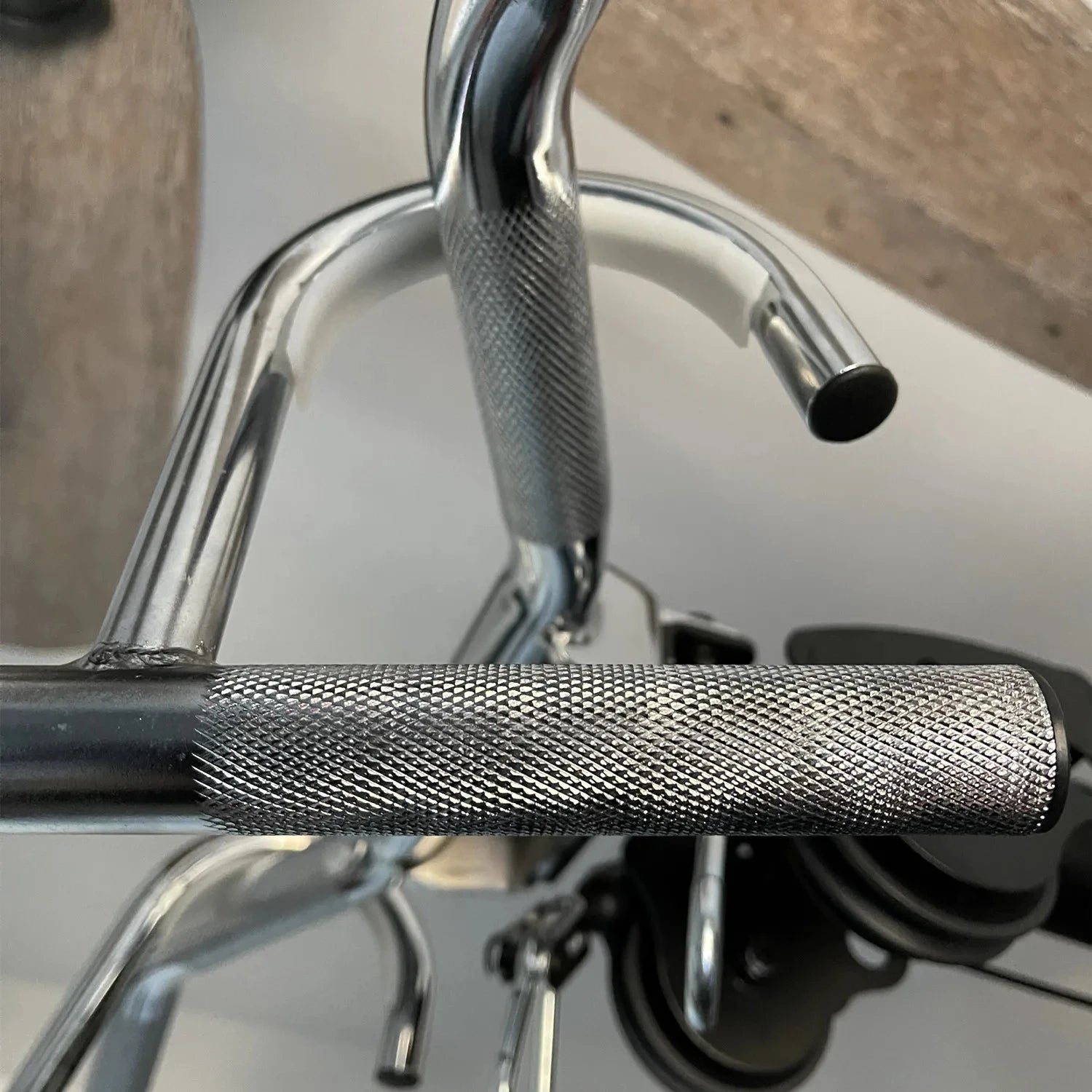 Metal Resistance Bands Handles Knurled Surface Chin Up Handle Professional Workout Band Grips Gym Handle for Pull Up Heavy Duty