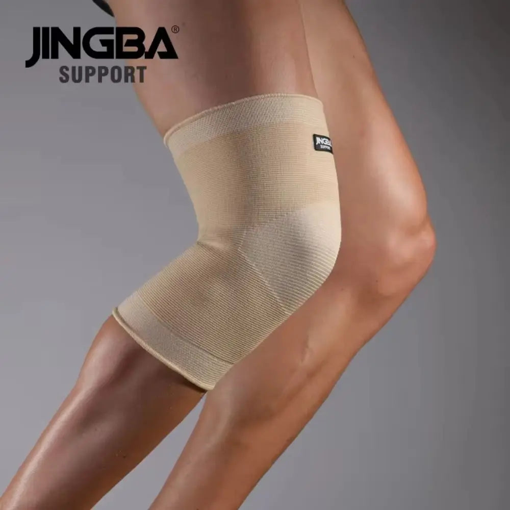Sports Safety Nylon Compression Knee Pads Nude Elastic Knee Patella Protector Knee Sleeve Support Unisex