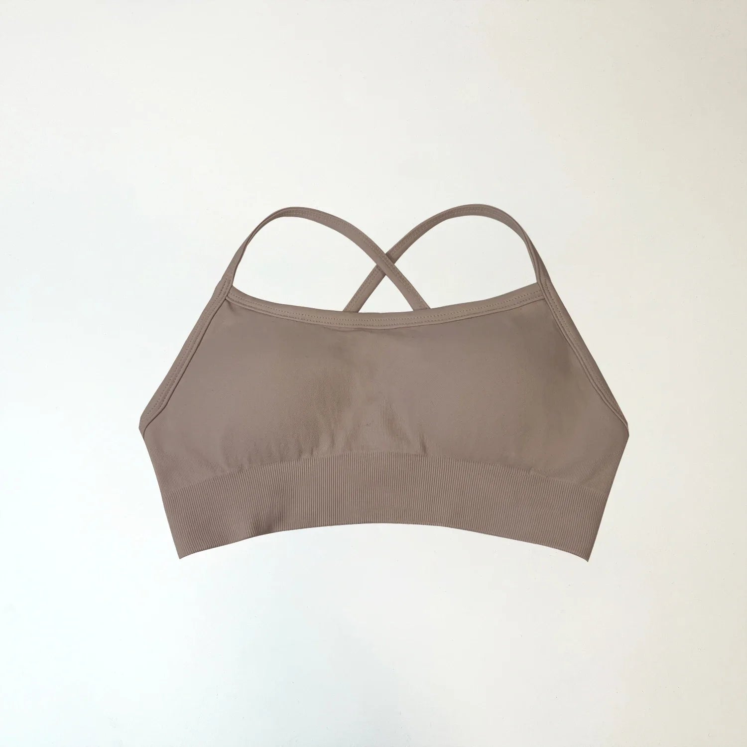 Backless Sports Bra High Support Fitness Underwear Back Cross Gym Crop Top Women Training Running Workout Seamless Bras