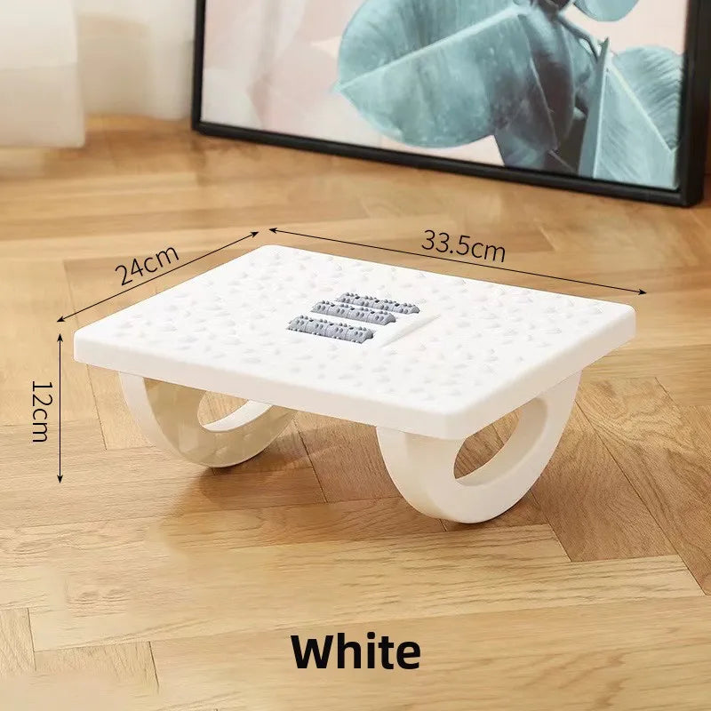 Ergonomic Office Foot Rest Stool Under Desk Adjustable Height Comfortable Footrest for Home Office Workstation Sofa