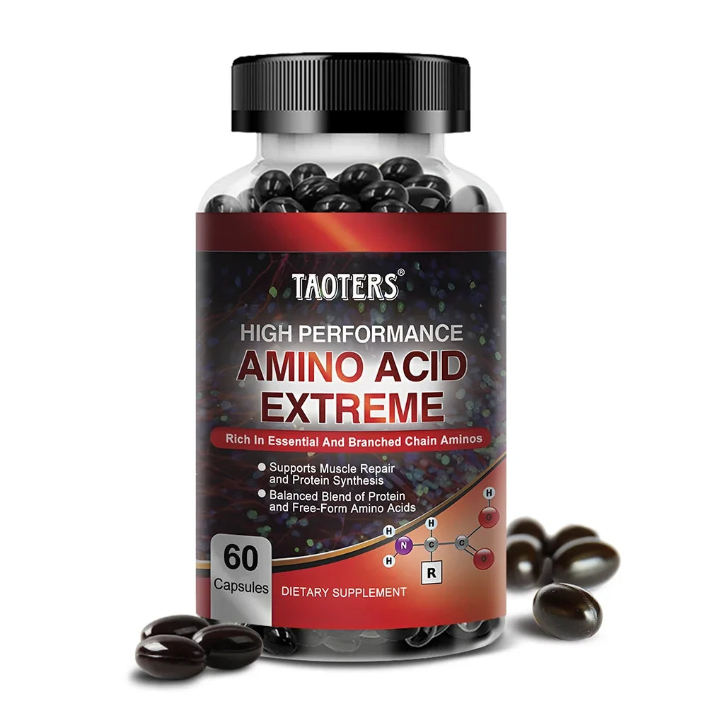 Advanced Bodybuilding Amino Acid Capsules- Helps Increase Strength, Endurance, Protein Synthesis, Build Muscle Mass, Abs, Energy