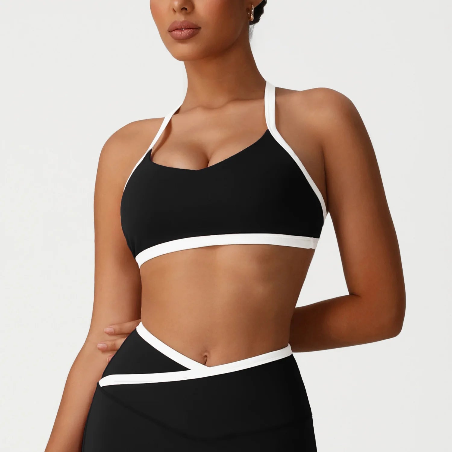 Sexy Women Sports Bra Women Push Up Yoga Bra Thin Shoulder Strap Gym Crop Top Brassiere Fitness Top Sport Bra Breathable Bras