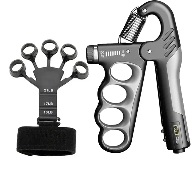 Electronic Counting Hand Grips Strengthener Arm Spring Finger Massager Expander Hand Exercise Gym Fitness Training Wrist Gripper