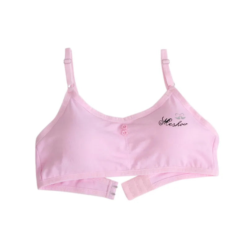 12-18Years Girls Bra Breathable Teenager Bras for Kids Adolescente Lingerie Solid Color Teen Vest Children Tops Underwear