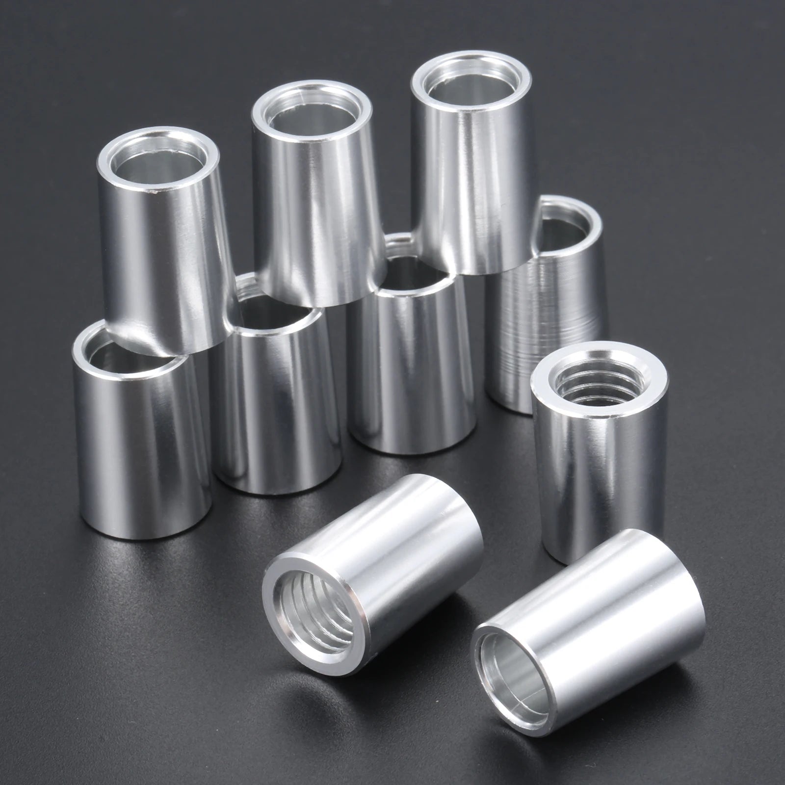 10Pcs Aluminum Alloy Golf Ferrules for 0.335,0.350,0.370 Tip Irons Shaft Adapter Sleeve Ferrules Club Shaft Ball Connection Ring