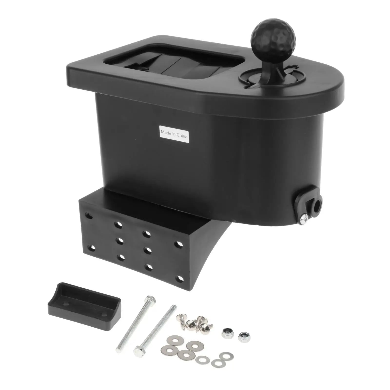 Golf Cart Club Balls Washer Pre Drilled Cart Mount Washing Machine with Bracket Set Maintain Set Golf Ball Club Cleaner