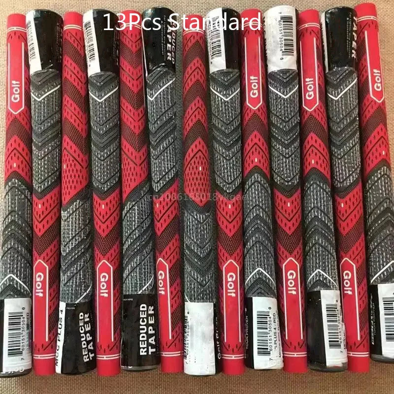 New 13PCS Golf Club Grips Standard/Midsize Men's Rubber Golf Grips 5Pcs Cotton Yarn Golf Club Grips Iron and Wood Grip Universal